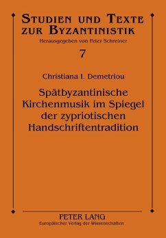 Cover Spätbyzantinische Kirchenmusik im Spiegel der zypriotischen Handschriftentradition