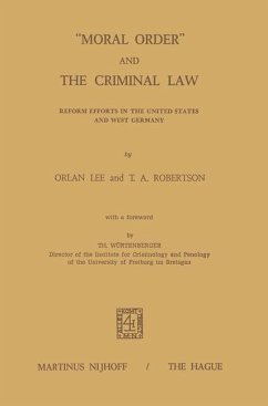 ¿Moral Order¿ and The Criminal Law - Lee, O.;Robertson, T. A.