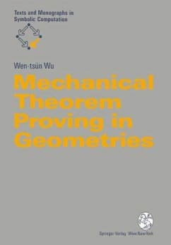 Mechanical Theorem Proving in Geometries - Wu Went-tsün