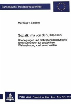 Sozialklima von Schulklassen - Saldern, Matthias von