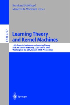 Learning Theory and Kernel Machines - Schölkopf, Bernhard / Warmuth, Manfred K. (Bearb.)