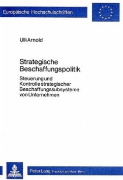 Strategische Beschaffungspolitik - Arnold, Ulli