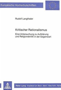 Kritischer Rationalismus - Langthaler, Rudolf