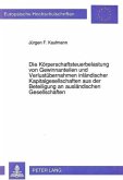 Die Körperschaftsteuerbelastung von Gewinnanteilen und Verlustübernahmen inländischer Kapitalgesellschaften aus der Bete