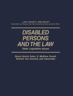 Disabled Persons and the Law - Sales, Bruce D.; Powell, D. M.; Van Duizend, Richard