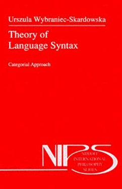 Theory of Language Syntax - Wybraniec-Skardowska, U.