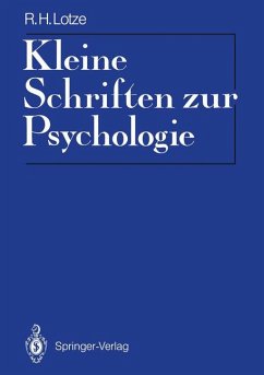 Kleine Schriften zur Psychologie - Einleitung und Materialien zur Rezeptionsgeschichte - Einleitung und Materialien zur Rezeptionsgeschichte
