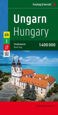Ungarn, Autokarte 1:400.000, freytag & berndt. Magyarország. Hongarije. Hungary. Hongrie. Ungheria