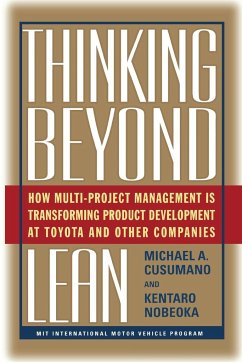 Thinking Beyond Lean - Cusumano, Michael A.; Kentaro, Nobeoka; Nobeoka, Kentaro