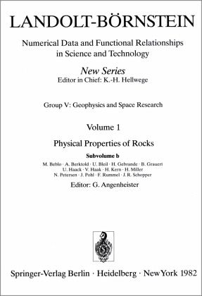 Physical Properties of Rocks / Landolt-Börnstein, Numerical Data and Functional Relationships in Science and Technology Vol.1b