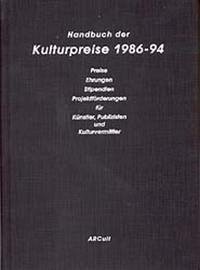 Handbuch der Kulturpreise 1986-94 - Wiesand, Andreas Johannes