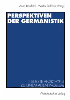 Perspektiven der Germanistik - Bentfeld, Anne;Delabar, Walter