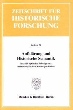 Aufklärung und Historische Semantik. - Reichardt, Rolf (Hrsg.)