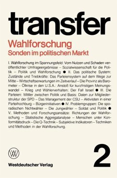 Wahlforschung: Sonden im politischen Markt - Böhret, Carl;Brewer, Garry D.;Brunner, Ronald D.