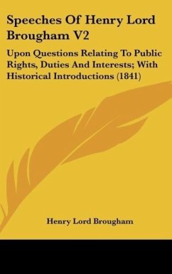 Speeches Of Henry Lord Brougham V2 - Brougham, Henry Lord