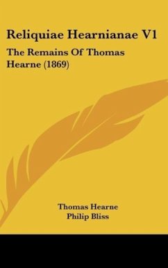 Cover Reliquiae Hearnianae V1
