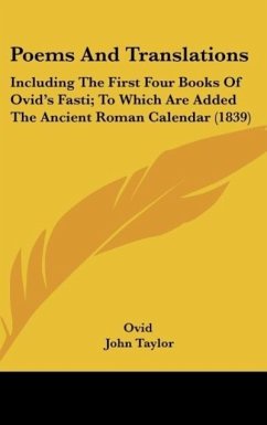 Poems And Translations - Ovid
