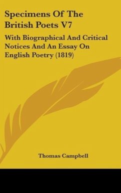 Specimens Of The British Poets V7 - Campbell, Thomas