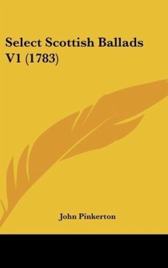Select Scottish Ballads V1 (1783) - Pinkerton, John