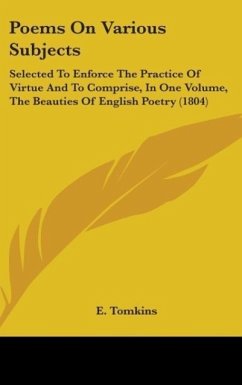 Poems On Various Subjects - Tomkins, E.