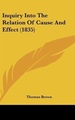 Inquiry Into The Relation Of Cause And Effect (1835)