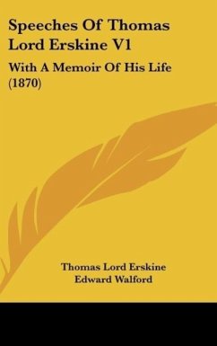 Speeches Of Thomas Lord Erskine V1 - Erskine, Thomas Lord
