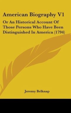 American Biography V1 - Belknap, Jeremy