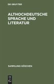 Althochdeutsche Sprache und Literatur