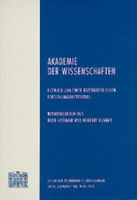 Akademie der Wissenschaften - Hunger, Herbert und Otto Hittmair