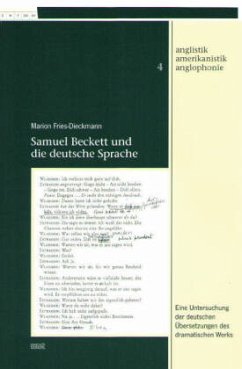 Cover Samuel Beckett und die deutsche Sprache