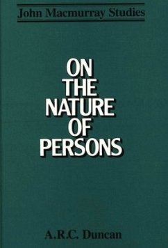On the Nature of Persons - Duncan, A. R. C.