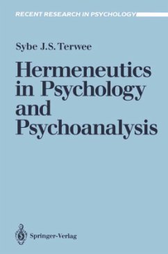 Hermeneutics in Psychology and Psychoanalysis - Terwee, Sybe J.S.