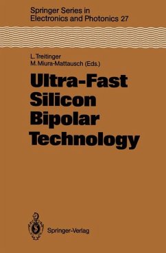 Ultra- Fast Silicon Bipolar Technology (Springer Series in Electronics and Photonics)