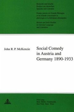 Social Comedy in Austria and Germany 1890-1933 - John R. P. McKenzie;McKenzie, John Richard Philip