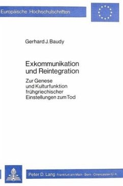 Exkommunikation und Reintegration - Baudy, Gerhard J.