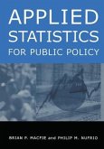 Applied Statistics for Public Policy