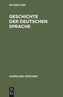 Geschichte der deutschen Sprache