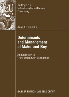 Determinants and Management of Make-and-Buy - Krzeminska, Anna