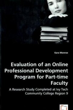 Evaluation of an Online Professional Development Program for Part-time Faculty - Monroe, Kara