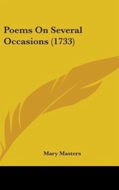 Poems On Several Occasions (1733) - Masters, Mary