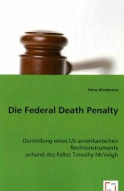 Die Federal Death Penalty - Wiedmann, Petra