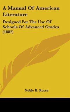 A Manual Of American Literature A Manual Of American Literature