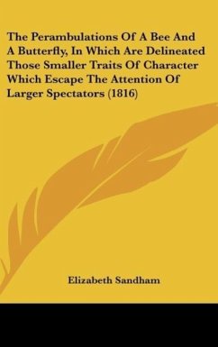 The Perambulations Of A Bee And A Butterfly, In Which Are Delineated Those Smaller Traits Of Character Which Escape The Attention Of Larger Spectators (1816) - Sandham, Elizabeth