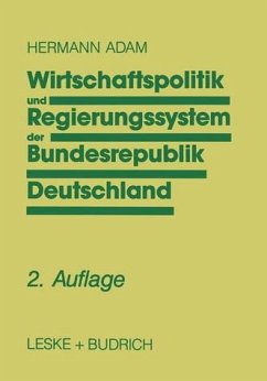 Wirtschaftspolitik und Regierungssystem der Bundesrepublik Deutschland: Eine Einführung
