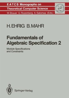 Fundamentals of Algebraic Specification 2 - Ehrig, Hartmut;Mahr, Bernd