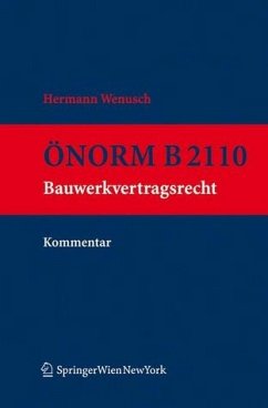 Cover ÖNORM B 2110. Kommentar