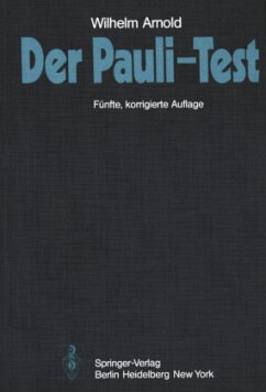 Der Pauli-Test - Arnold, W.