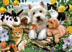 Cover Ravensburger 13160 - Fröhliche Tierfreundschaft, 300 Teile Puzzle