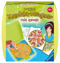 Ravensburger 29766 - Mandala Designer Mini, Cute Animals, Niedliche Tiere