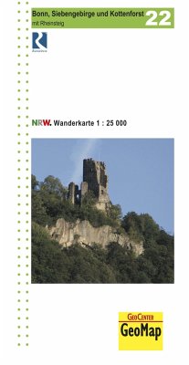 Bonn, Siebengebirge und Kottenforst Blatt 22 topographische Wanderkarte 1:25.000 - Geobasisdaten: Land NRW